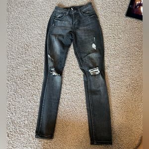 Black Ripped Skinny Jeans